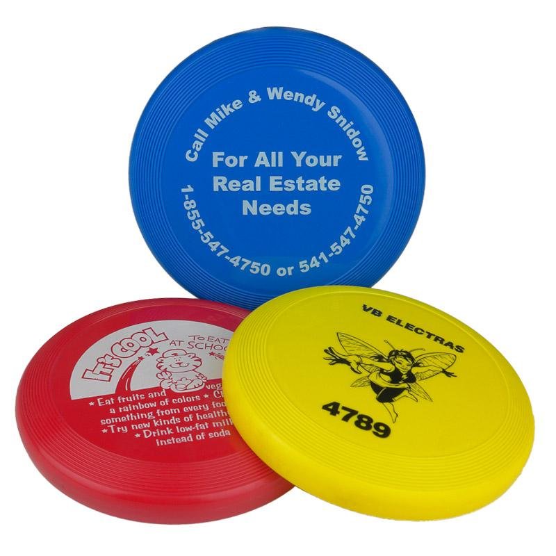 	Custom printed Frisbees