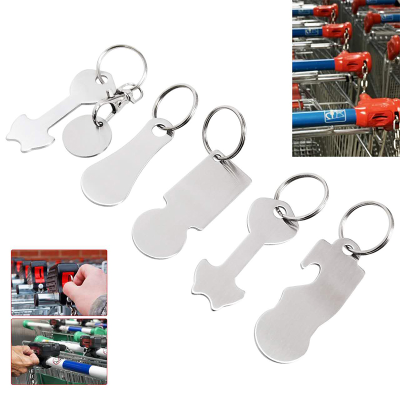 	Personalized trolley coin keychains