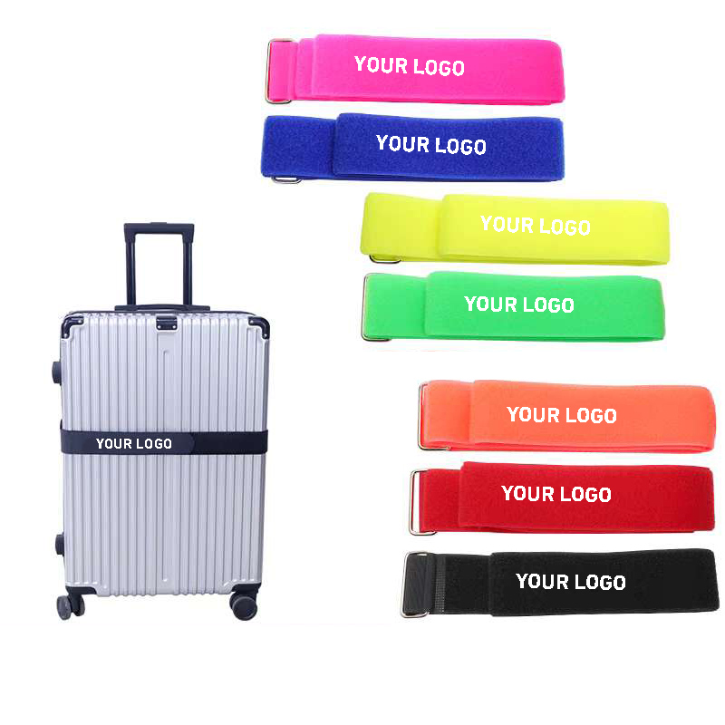 	Branded luggage straps with Velcro
