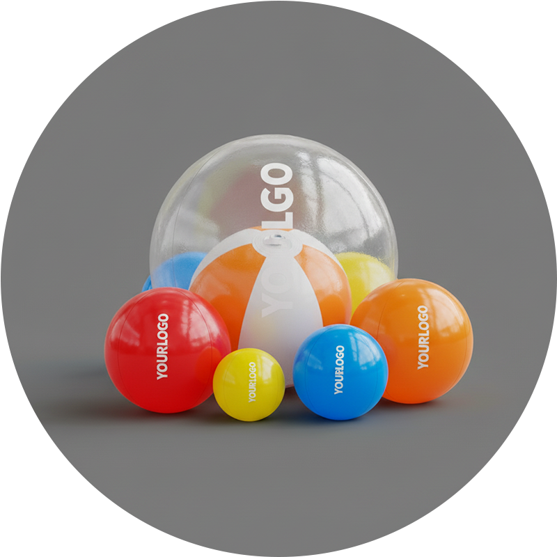 	Custom printed beach balls
