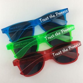 Custom Transparent Color Sunglasses with Logo Printing ...