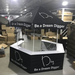 Pavilion for Sales Stands – Custom Printed Hexagonal Te...