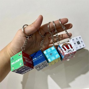 Custom 3x3 Rubik’s Cube Keychains | Personalized Rubik’...