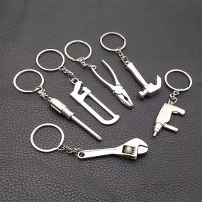Metal Keychains Customized with Logo Print or Engraving