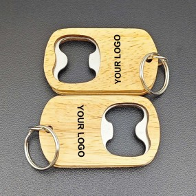 Custom Wooden Bottle Opener Keychains | Personalized Wo...