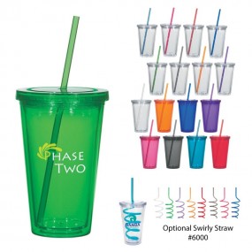 Custom Printed Tumblers with Lid and Straw | Plastic Cu...