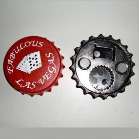 Round Magnetic Metal Bottle Openers | Custom Logo Bottl...