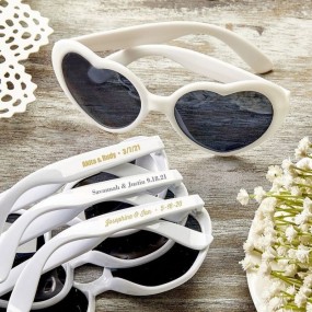 Custom Heart-Shaped Sunglasses – Personalized Logo Sung...