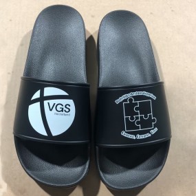 Custom Slide Sandals with Logo | Personalized Pool Slid...