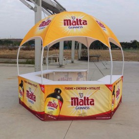 Pavilion for Sales Stands – Custom Printed Hexagonal Te...