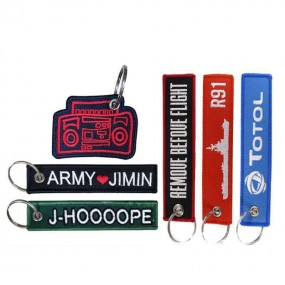 Woven Luggage Tags with Logo | Custom Woven Bag Tags