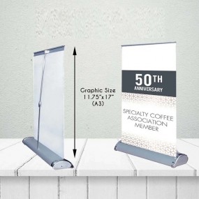 Mini Roll-Up in A4 or A3 Format  | Table Displays Print...