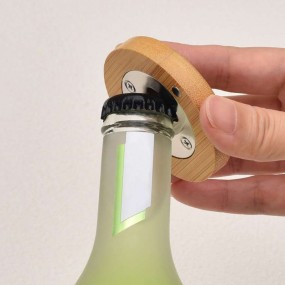 Round Bamboo & Wooden Bottle Openers | Custom Promotion...