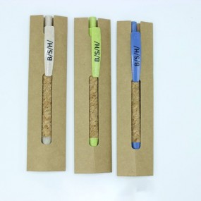 Custom Cork & Wheat Straw Pens | Personalized Eco-Frien...