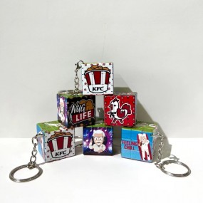 Custom 3x3 Rubik’s Cube Keychains | Personalized Rubik’...