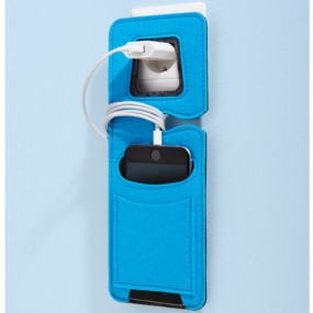 Custom Felt Phone Charging Station & Holder with Logo |...