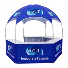 Pavilion for Sales Stands – Custom Printed Hexagonal Te...