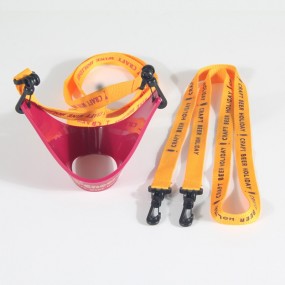 Lanyard Keychain with Wine Glass Holder – Custom Printe...