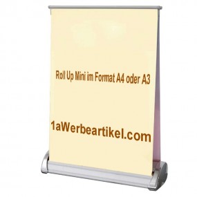 Mini Roll-Up in A4 or A3 Format | Table Displays Printi...
