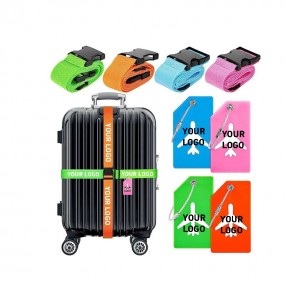 Custom Luggage Straps with Logo | Personalized Suitcase...