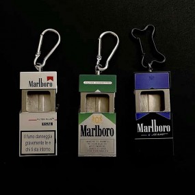 Square Pocket Ashtrays with Keychain Customized Logo Pr...