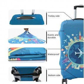 Custom Luggage Covers with Logo | Personalized Suitcase...