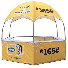 Pavilion for Sales Stands – Custom Printed Hexagonal Te...