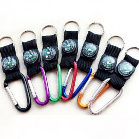 Short Lanyard with Carabiner and Compass – Personalized...