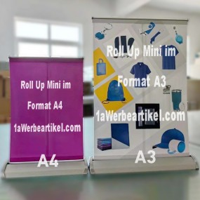 Mini Roll-Up in A4 or A3 Format  | Table Displays Print...